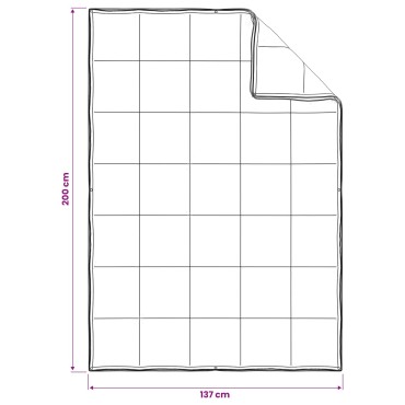 vidaXL Καθολική Ρύθμιση Παπλώματος 2 τμχ. 137 x 200 cm Όλες οι εποχές