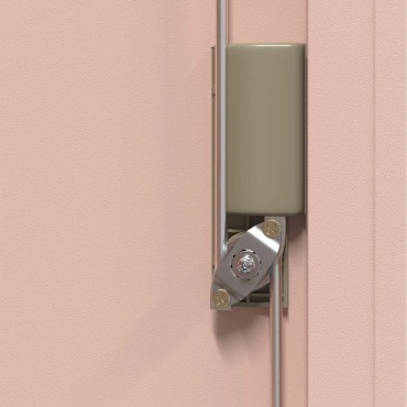 vidaXL Ντουλάπι αποθήκευσης 2 τεμ. Ροζ 90x40x160cm Ατσάλι