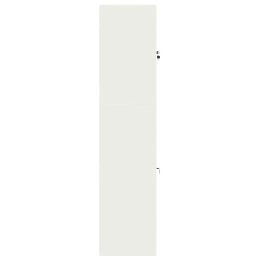 vidaXL Ντουλάπι αποθήκευσης 2 τεμ. Λευκό 90x40x175cm Ατσάλι