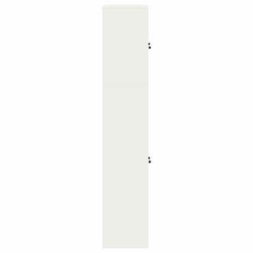 vidaXL Ντουλάπι αποθήκευσης 2 τεμ. Λευκό 90x40x210cm Ατσάλι