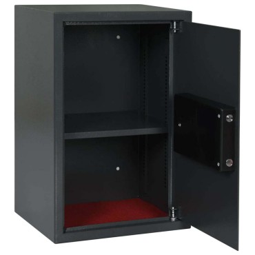 vidaXL Ψηφιακό Ασφαλές Σκούρο γκρι 40 x 35 x 60 εκ. Ατσάλι