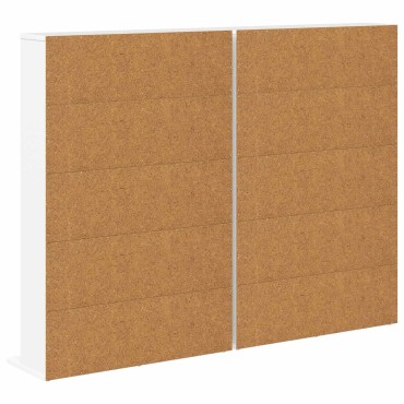 vidaXL Ντουλάπα CD 2 τεμ. Λευκό 65x23,5x97,5cm