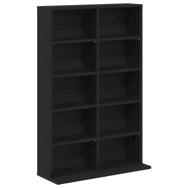 vidaXL Ντουλάπα CD 2 τεμ. Μαύρη Δρυς 65x23,5x97,5cm
