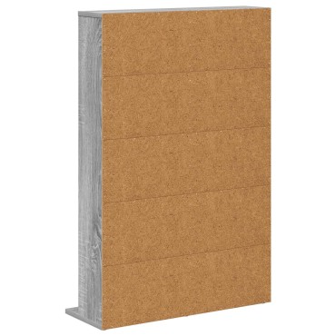 vidaXL Ντουλάπα CD Γκρι Sonoma 65x23,5x97,5cm Επεξεργασμένο Ξύλο