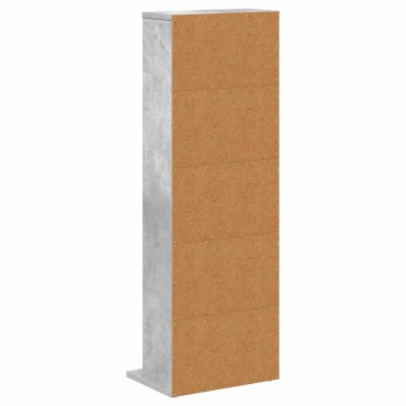 vidaXL Ντουλάπα CD Γκρι Σκυροδέματος 33x23,5x97,5cm