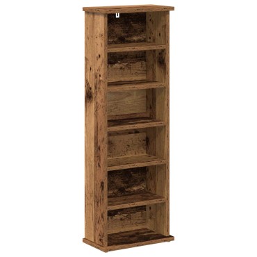vidaXL Ντουλάπα CD 2 τεμ. Παλαιωμένο ξύλο 60x17x92cm