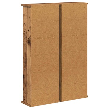 vidaXL Ντουλάπα CD 2 τεμ. Παλαιωμένο ξύλο 60x17x92cm