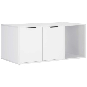 vidaXL Έπιπλο Κλουβί Γάτας Λευκό 100 x 49 x 45 εκ. Επεξεργασμένο Ξύλο