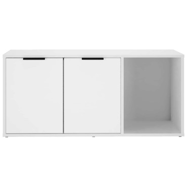 vidaXL Έπιπλο Κλουβί Γάτας Λευκό 100 x 49 x 45 εκ. Επεξεργασμένο Ξύλο