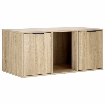 vidaXL Έπιπλο Κλουβί Γάτας Sonoma Δρυς 100 x 49 x 45 εκ.