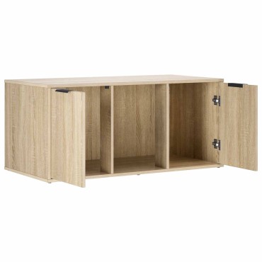 vidaXL Έπιπλο Κλουβί Γάτας Sonoma Δρυς 100 x 49 x 45 εκ.