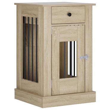 vidaXL Έπιπλο για κλουβί σκύλου Sonoma Δρυς 50 x 47,5 x 80 εκ.