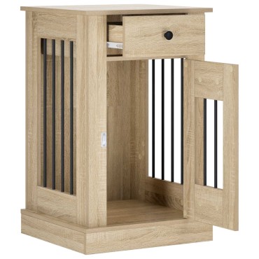 vidaXL Έπιπλο για κλουβί σκύλου Sonoma Δρυς 50 x 47,5 x 80 εκ.