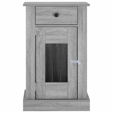 vidaXL Έπιπλο για κλουβί σκύλου Γκρι Sonoma 50 x 47,5 x 80 εκ.