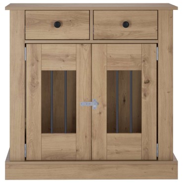 vidaXL Έπιπλο για κλουβί σκύλου Artisan Δρυς 80 x 47,5 x 80 εκ