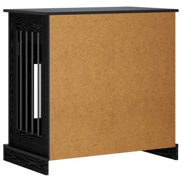 vidaXL Έπιπλο για κλουβί σκύλου Μαύρη Δρυς 80 x 47,5 x 80 εκ