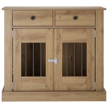 vidaXL Έπιπλο για κλουβί σκύλου Artisan Δρυς 90 x 47,5 x 80 εκ