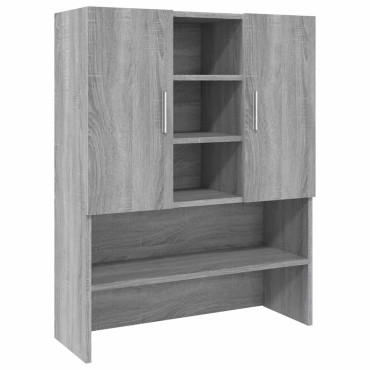vidaXL Ντουλάπι Πλυντηρίου Γκρι Sonoma 70,5 x 25,5 x 90 εκ.
