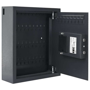 vidaXL Ψηφιακό Ασφαλές Σκούρο γκρι 30 x 10 x 36,5 εκ. Ατσάλι