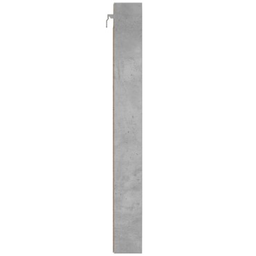 vidaXL Βιτρίνα Γκρι Σκυροδέματος 100x8,5x75cm από Επεξεργασμένο Ξύλο