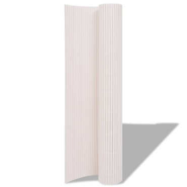 vidaXL Περίφραξη Κήπου Διπλής Όψης Λευκή 90x300cm