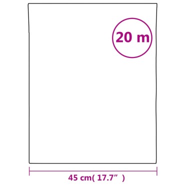 vidaXL Μεμβράνη Παραθύρου Ματ Λευκό 45x2000 εκ. PVC