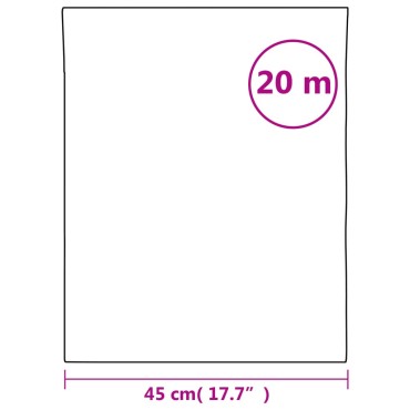 vidaXL Μεμβράνη Παραθύρου Ματ Γκρι 45x2000 εκ. PVC