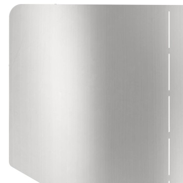 vidaXL Περίγραμμα γκαζόν 4 τμχ. 100 x 45 cm Ατσάλι Ασημί