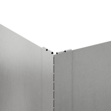vidaXL Περίγραμμα γκαζόν 100 x 60 x 20 εκ. Ατσάλι Ασημί