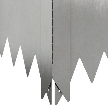 vidaXL Περίγραμμα γκαζόν 100 x 60 x 20 εκ. Ατσάλι Ασημί