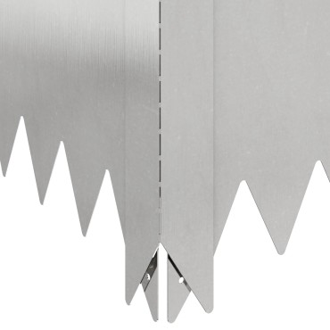 vidaXL Περίγραμμα γκαζόν 4 τμχ. 100 x 100 x 20 cm Ατσάλι Ασημί