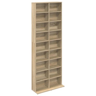 vidaXL Ντουλάπα CD Sonoma Δρυς 65x23,5x175cm Επεξεργασμένο Ξύλο
