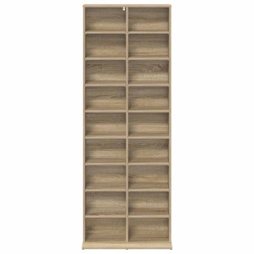 vidaXL Ντουλάπα CD Sonoma Δρυς 65x23,5x175cm Επεξεργασμένο Ξύλο