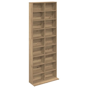 vidaXL Ντουλάπα CD Artisan Δρυς 65x23,5x175cm Επεξεργασμένο Ξύλο