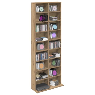 vidaXL Ντουλάπα CD Artisan Δρυς 65x23,5x175cm Επεξεργασμένο Ξύλο