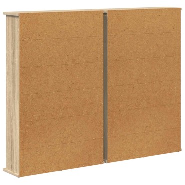 vidaXL Ντουλάπα CD 2 τεμ. Sonoma Δρυς 60x17x92cm