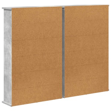 vidaXL Ντουλάπα CD 2 τεμ. Γκρι Σκυροδέματος 60x17x92cm