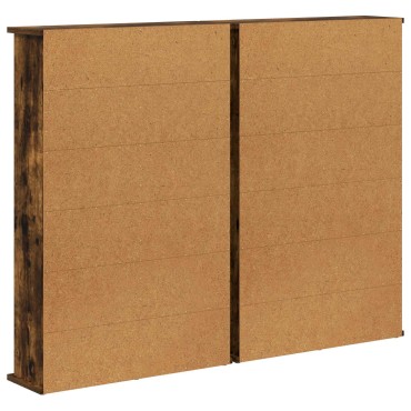 vidaXL Ντουλάπα CD 2 τεμ. Καπνισμένο Ξύλο Δρυός 60x17x92cm