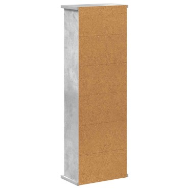 vidaXL Ντουλάπα CD Γκρι Σκυροδέματος 60x17x92cm