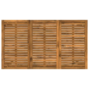 vidaXL Τραπέζι μπαρ κήπου Φυσικό και Μαύρο 141x80,5x105 εκ 1 τεμ.