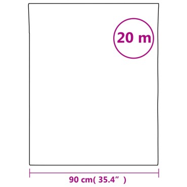 vidaXL Μεμβράνη Παραθύρου Ματ Λευκό 90x2000 εκ. PVC