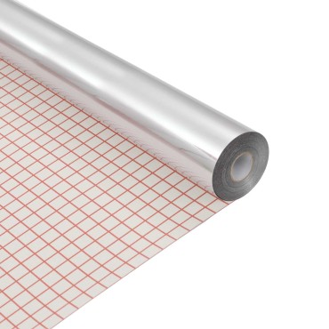 vidaXL Αυτοκόλλητη ταινία καθρέφτη 60 x 100 εκ 2 τεμ. Ασημί PET