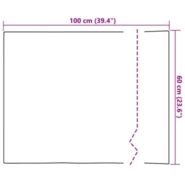 vidaXL Αυτοκόλλητη ταινία καθρέφτη 60 x 100 εκ 2 τεμ. Ασημί PET
