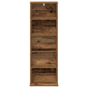 vidaXL Ντουλάπα CD Παλαιωμένο ξύλο 33x23,5x97,5cm