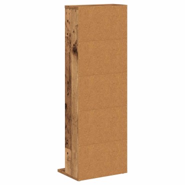 vidaXL Ντουλάπα CD Παλαιωμένο ξύλο 33x23,5x97,5cm