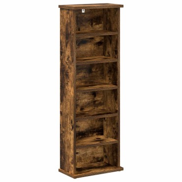 vidaXL Ντουλάπα CD Καπνισμένο Ξύλο Δρυός 60x17x92cm