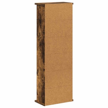 vidaXL Ντουλάπα CD Καπνισμένο Ξύλο Δρυός 60x17x92cm