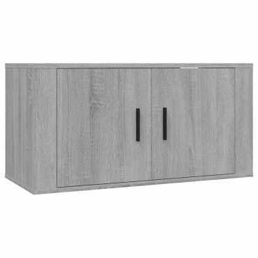 vidaXL Έπιπλα Τηλεόρασης Επιτοίχια 3 τεμ. Γκρι Sonoma 80x34,5x40cm