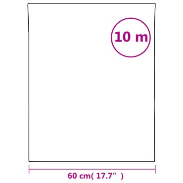 vidaXL Μεμβράνη Παραθύρου Ματ Λευκό 60x1000 εκ. PVC