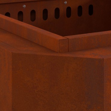vidaXL Ατμόσφαιρα χωρίς καπνό Σκ rusty Ατσάλι Σκληρυθέν στον Αέρα